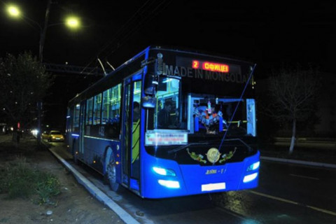 Шөнийн автобус зургаан чиглэлд 22:00-02:00 цагийн хооронд үйлчилнэ